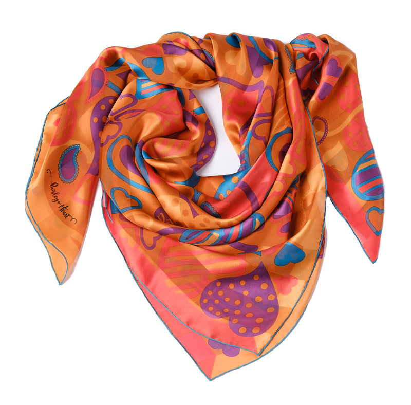silk chiffon square scarf